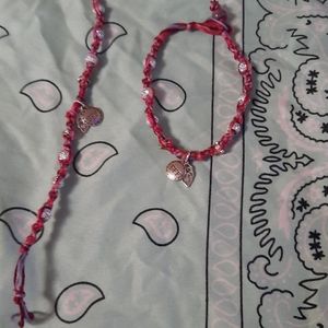 Two matching BFF hemp bracelets